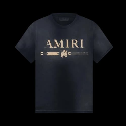 Amiri MA Bar Appliqué Tee 'Black'