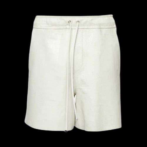 Amiri Croc Short 'White'