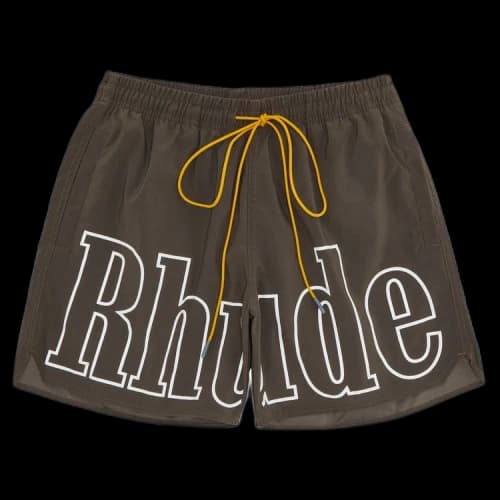 Rhude Logo Swim Trunk 'Dark Grey'