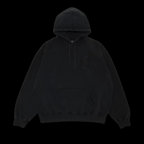 Supreme Overdyed S Logo Hooded Sweatshirt 'Black'