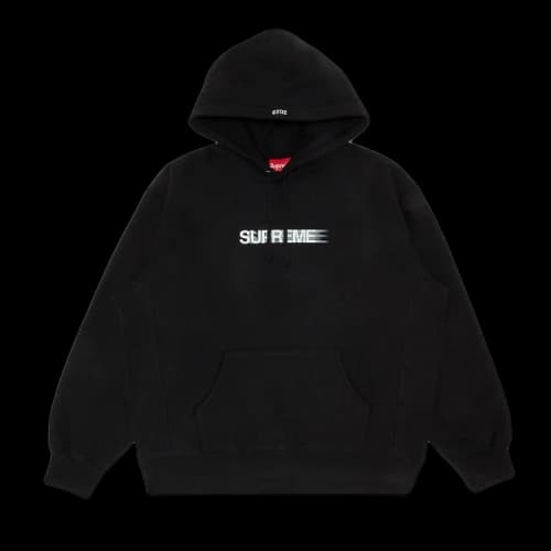 Supreme Motion Logo Hooded Sweatshirt 'Black'