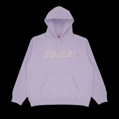 Supreme Script Hooded Sweatshirt 'Violet'