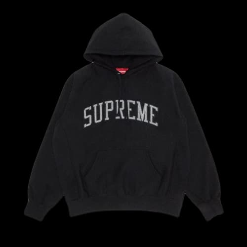 Supreme Glitter Arc Hooded Sweatshirt 'Black'