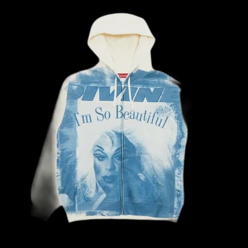 Supreme Divine Zip Up Hooded Sweatshirt 'White'