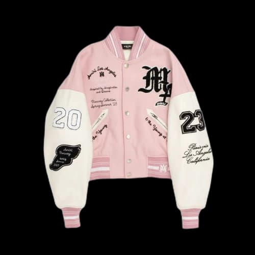 Amiri Oversized Varsity Jacket 'Pink'
