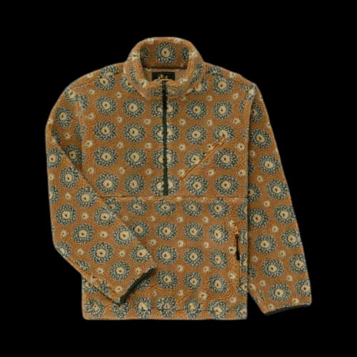 Aimé Leon Dore Printed Fleece Pullover 'Wood Thrush'