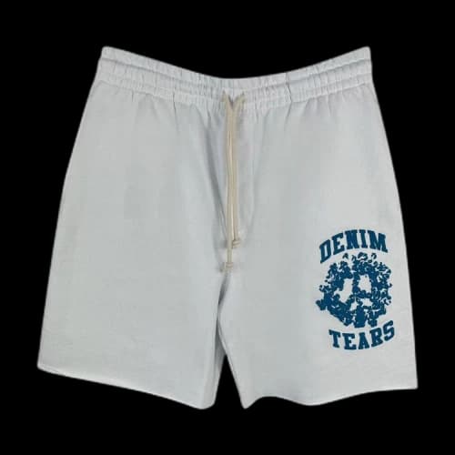 Denim University Sweat Shorts 'White'