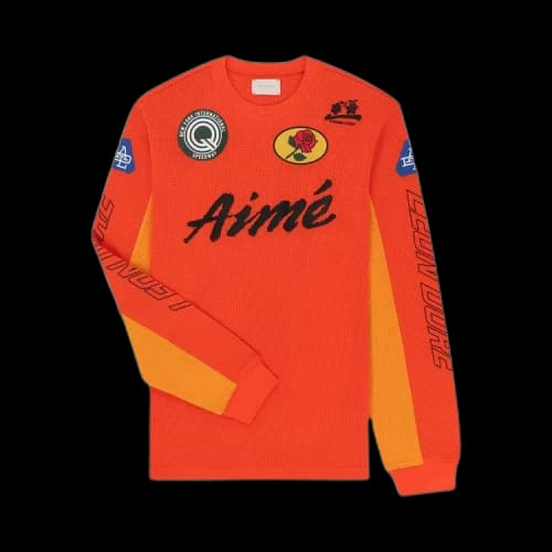 Aimé Leon Dore Mesh Moto Long-Sleeve Tee 'Orange'