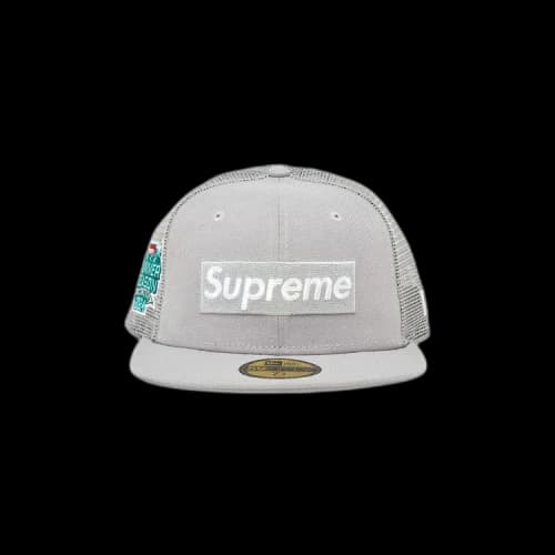 Supreme Box Logo Mesh Back New Era 'Grey'