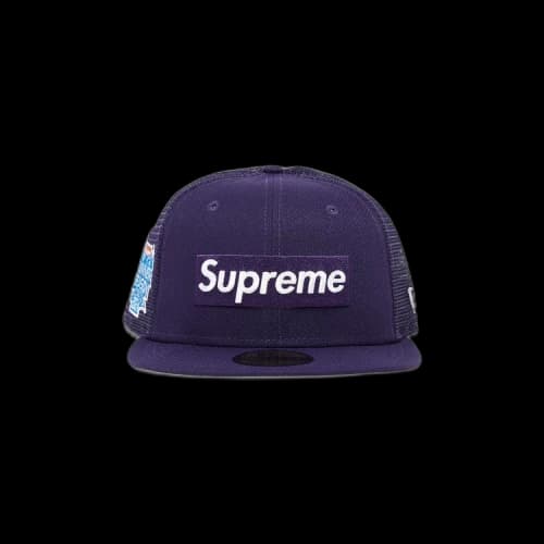 Supreme Box Logo Mesh Back New Era 'Purple'