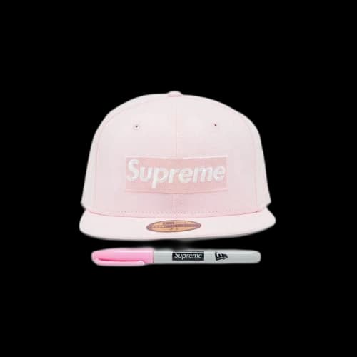 Supreme Sharpie Box Logo New Era 'Pink'