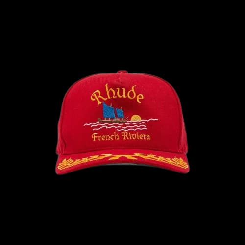 Rhude Riviera Sailing Hat 'Red'