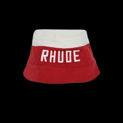 Rhude East Hampton Bucket Hat 'Red/Cream'