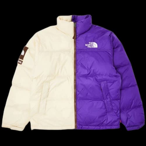 Supreme x The North Face Split Nuptse Jacket 'Tan'