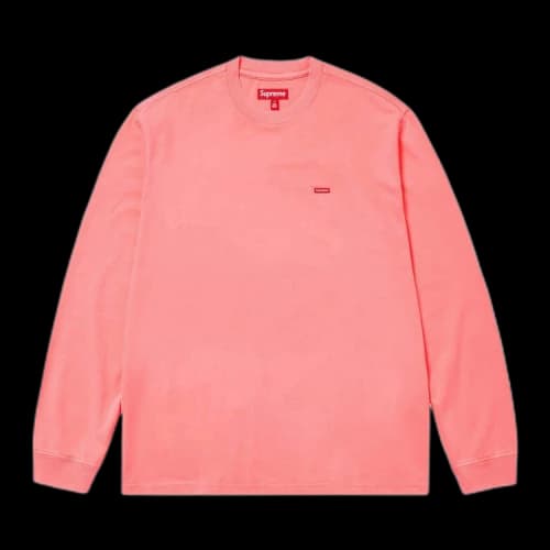 Supreme Small Box Long-Sleeve Tee 'Bright Orange'