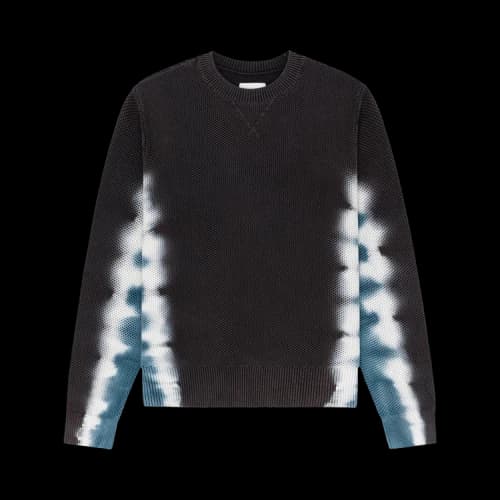 Aimé Leon Dore Tie Dyed Crewneck Sweater 'Jet Black'