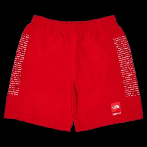 Supreme x The North Face Nylon Short 'Red'