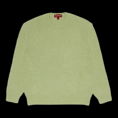 Supreme Bouclé Small Box Sweater 'Bright Lime'