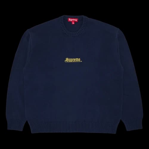 Supreme Old English Sweater 'Navy'