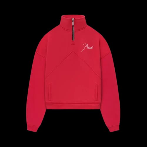 Rhude Quarter Zip 'Vintage Red'