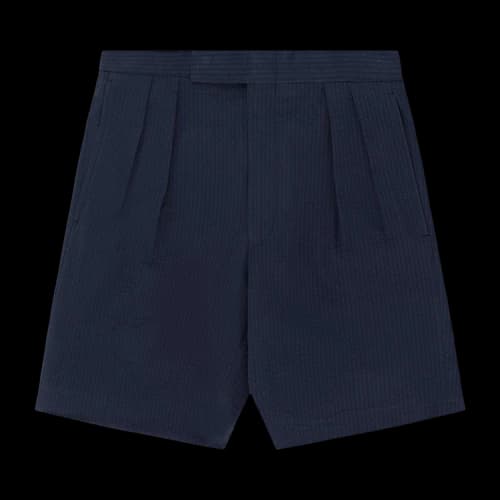 Aimé Leon Dore Seersucker Dress Short 'Navy Blazer'