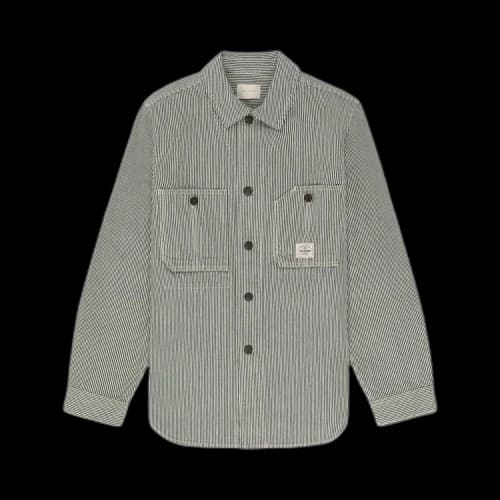 Aimé Leon Dore Hickory Stripe Work Shirt 'Green'
