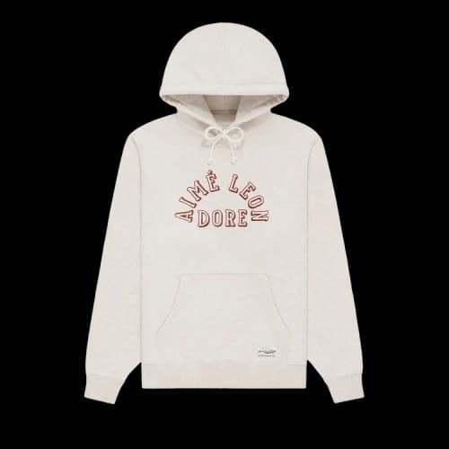 Aimé Leon Dore Collegiate Logo Hoodie 'Oatmeal'