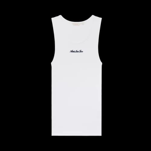 Aimé Leon Dore Embroidered Logo Tank Top 'Bright White'