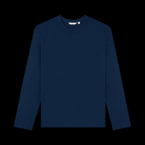 Aimé Leon Dore Long-Sleeve Linen Tee 'Navy Blazer'