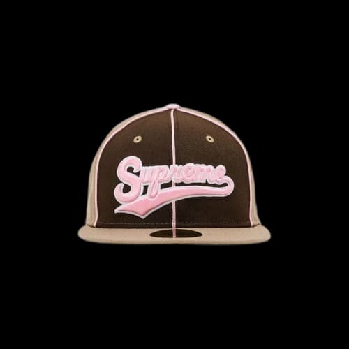 Supreme Piping Script Logo New Era 'Tan'