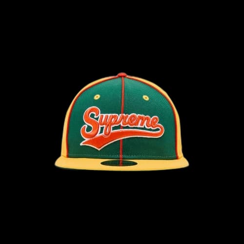 Supreme Piping Script Logo New Era 'Yellow'