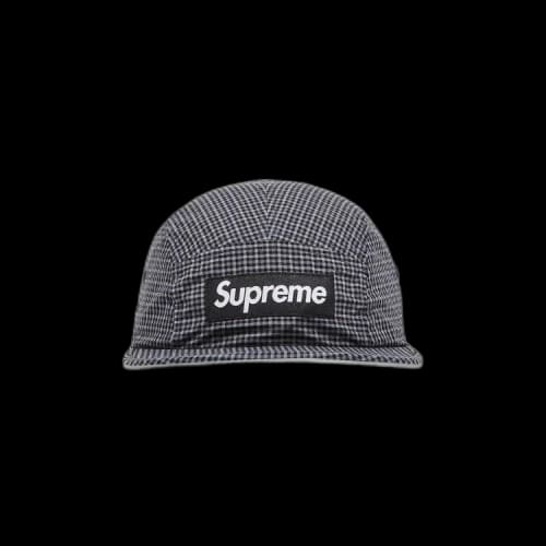 Supreme x Cordura Plaid Camp Cap 'Black'