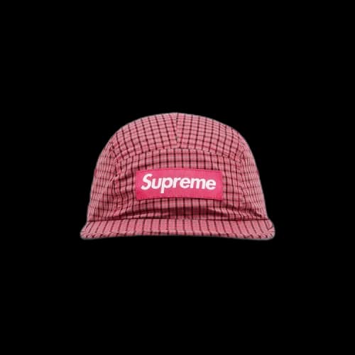 Supreme x Cordura Plaid Camp Cap 'Red'
