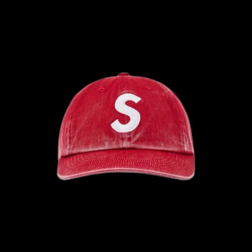 Supreme Pigment Coated S Logo 6 Panel 'Red'