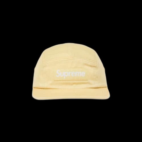 Supreme Washed Chino Twill Camp Cap 'Light Yellow'