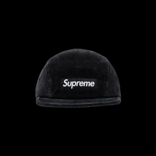 Supreme Corduroy Camp Cap 'Black'