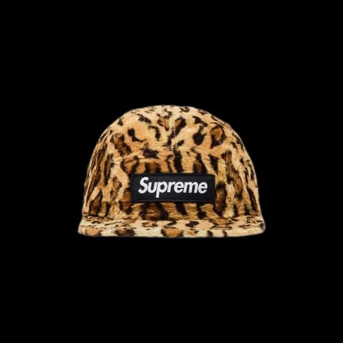 Supreme x Goodenough Crushed Rayon Pile Camp Cap 'Leopard'