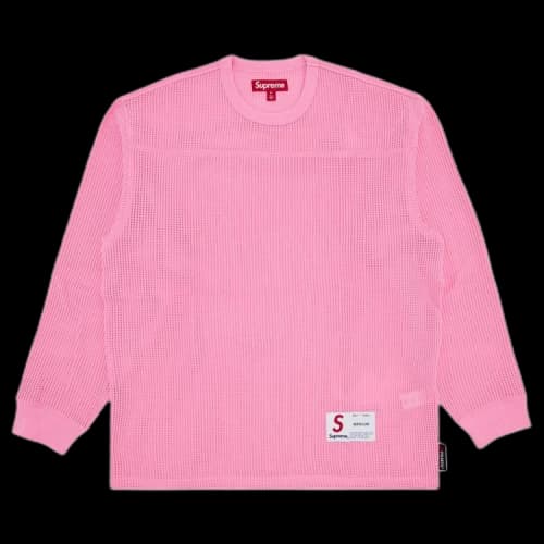 Supreme Polartec Mesh Long-Sleeve Football Top 'Pink'