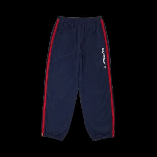 Supreme Contrast Zip Warm Up Pant 'Navy'