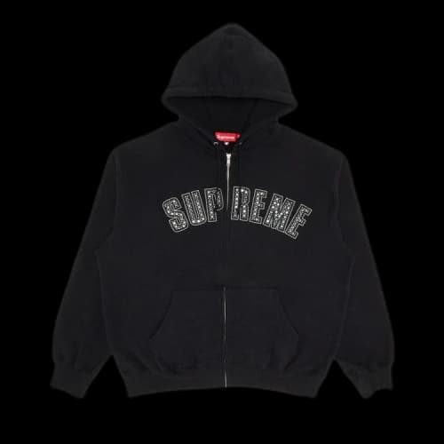 Supreme x B.B. Simon Zip Up Hooded Sweatshirt 'Black'
