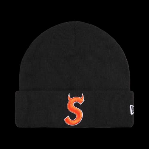 Supreme New Era Devil S Logo Beanie 'Black'