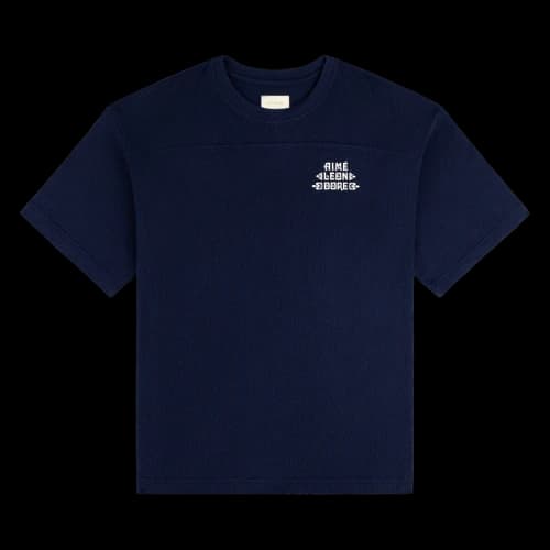 Aimé Leon Dore Pointelle Stacked Logo Tee 'Naval Academy'