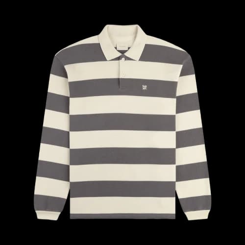 Aimé Leon Dore Striped Crest Rugby 'Coconut Milk'