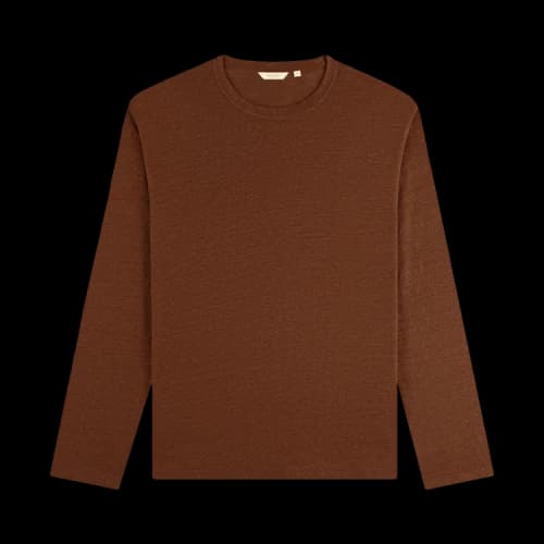 Aimé Leon Dore Long-Sleeve Linen Tee 'Rocky Road'