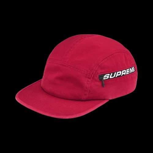 Supreme Side Zip Camp Cap 'Red'