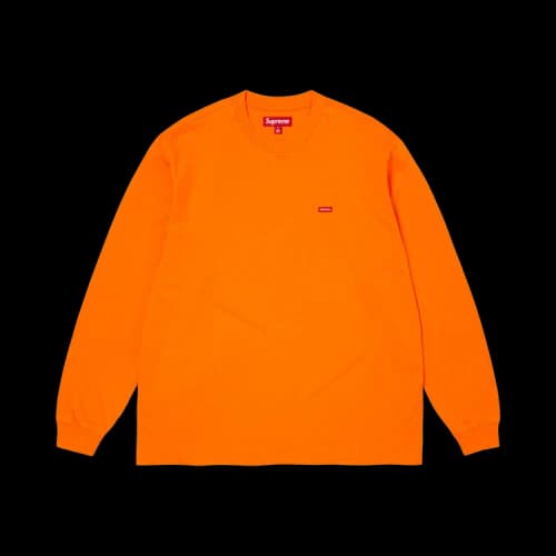 Supreme Small Box Long-Sleeve Tee 'Orange'