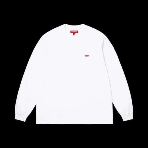 Supreme Small Box Long-Sleeve Tee 'White'