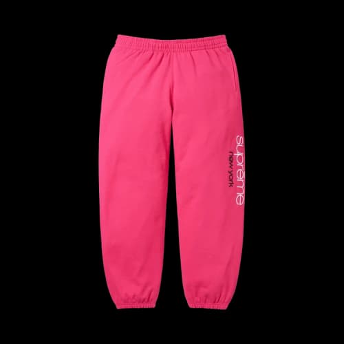 Supreme Classic Logo Sweatpant 'Bright Fuchsia'