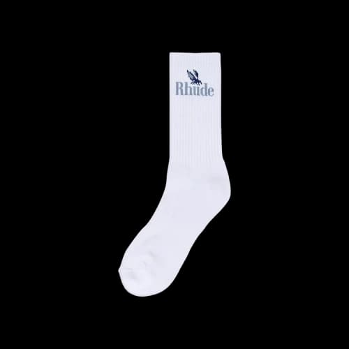 Rhude Rossa Logo Sock 'White'