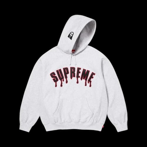 Supreme Ghostface Arc Hooded Sweatshirt 'Ash Grey'